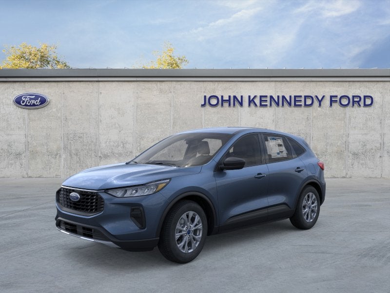 2026 Ford Escape Active in Vapor Blue Metallic — front three-quarter view