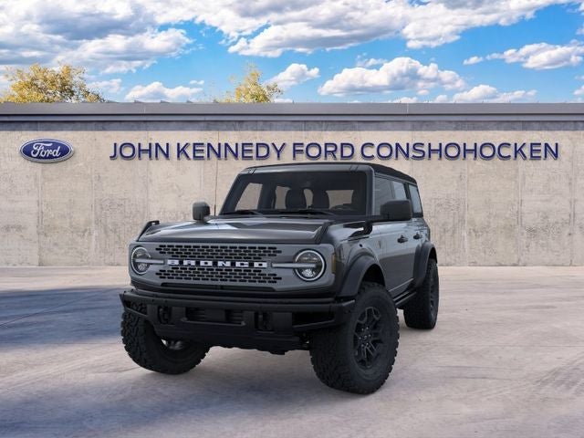2026 Ford Bronco Badlands in Shadow Black — front three-quarter view