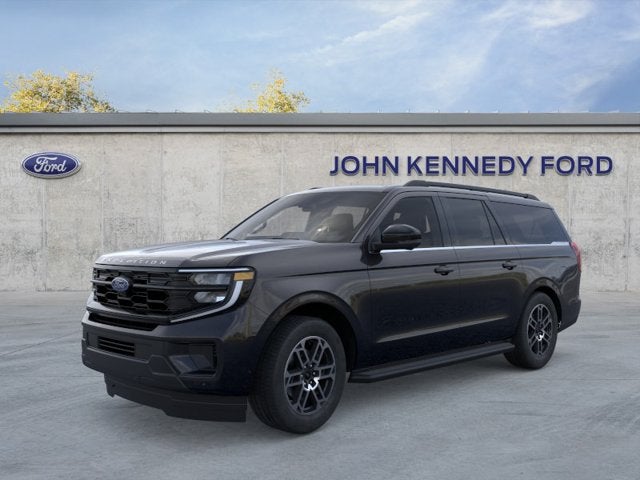 2026 Ford Expedition Max Active in Agate Black Metallic — front three-quarter view