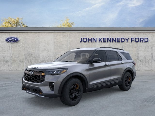 2026 Ford Explorer Tremor in Carbonized Gray Metallic — front three-quarter view