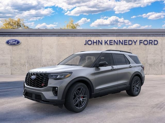 2026 Ford Explorer ST in Carbonized Gray Metallic — front three-quarter view