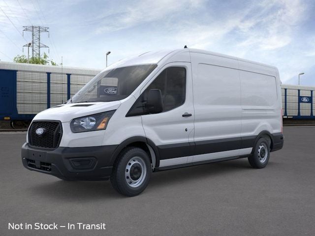2026 Ford Transit Cargo Van T-250 148 Med Rf 9150 GVWR RWD in Oxford White — front three-quarter view
