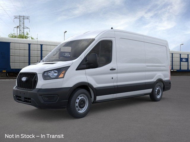 2026 Ford Transit Cargo Van T-250 148 Med Rf 9150 GVWR RWD in Oxford White — front three-quarter view
