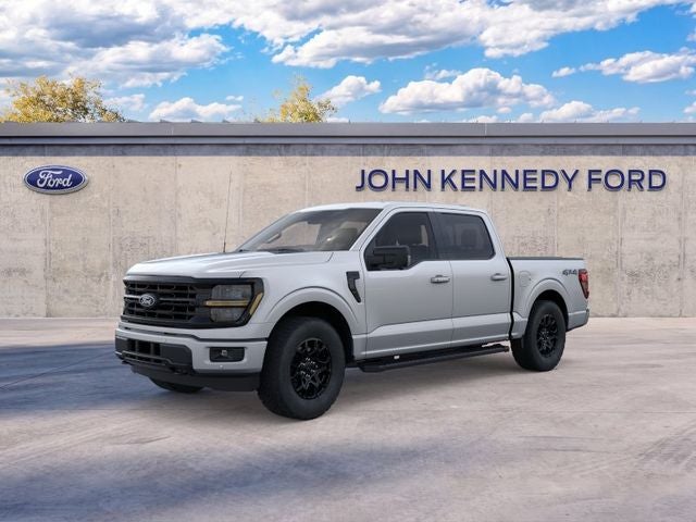 2026 Ford F-150 XLT in Iconic Silver Metallic — front three-quarter view