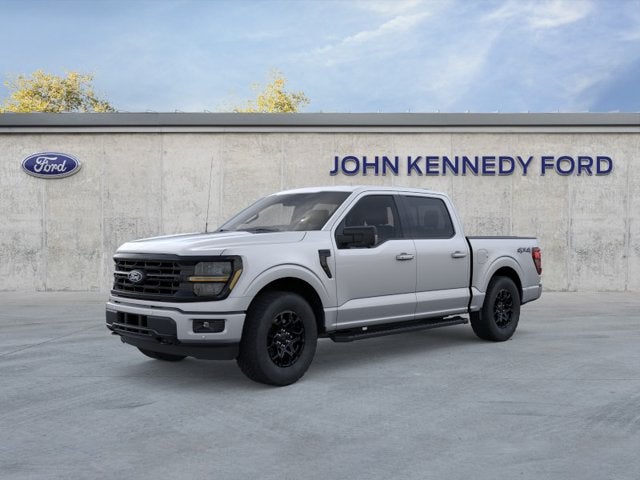 2026 Ford F-150 XLT in Iconic Silver Metallic — front three-quarter view