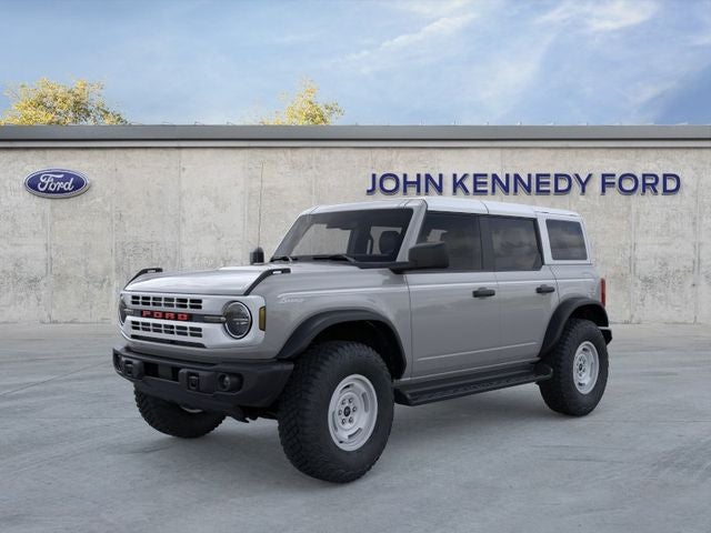 2026 Ford Bronco Heritage Edition in Avalanche — front three-quarter view