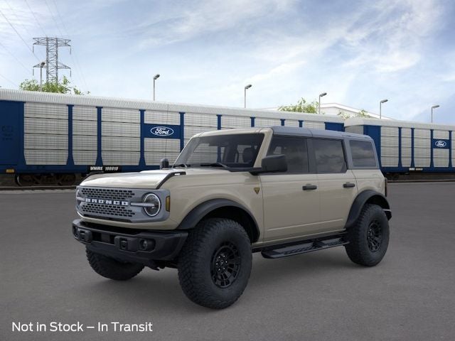 2026 Ford Bronco Badlands in Beige — front three-quarter view