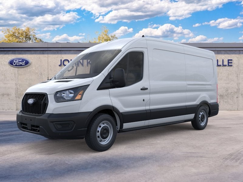 2026 Ford Transit Cargo Van Base in Oxford White — front three-quarter view