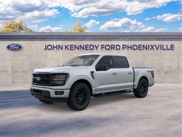 2026 Ford F-150 XLT in Silver Metallic — front three-quarter view