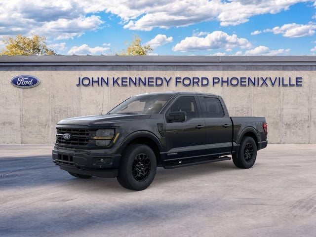 2026 Ford F-150 XLT in Black Metallic — front three-quarter view