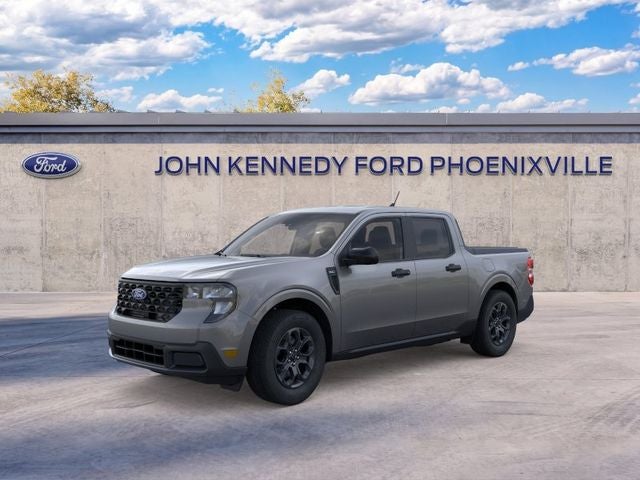 2026 Ford Maverick XLT in Gray Metallic — front three-quarter view