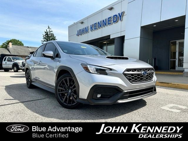 2023 Subaru WRX Premium in Ice Silver Metallic — front three-quarter view