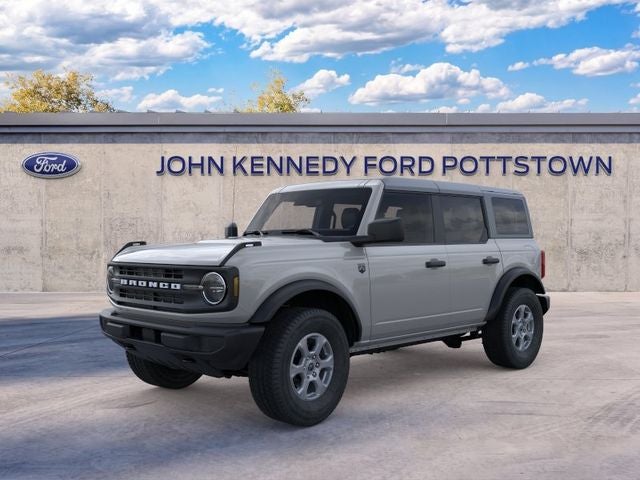 2026 Ford Bronco Big Bend in Avalanche Gray — front three-quarter view