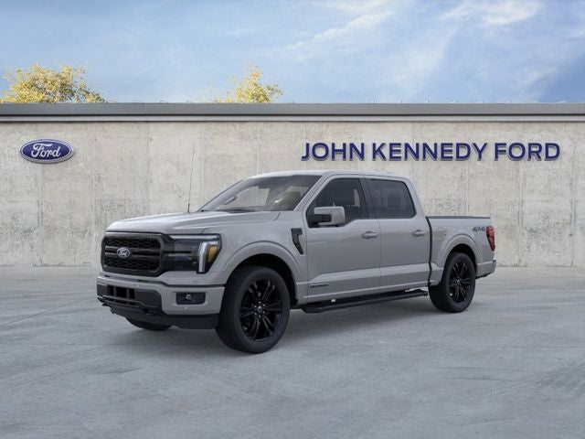2026 Ford F-150 LARIAT in Avalanche — front three-quarter view