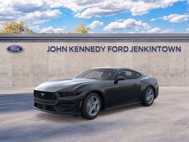 2026 Ford Mustang EcoBoost Premium in Shadow Black — front three-quarter view