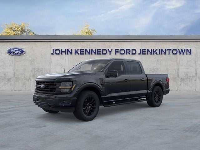 2026 Ford F-150 XLT in Black Metallic — front three-quarter view