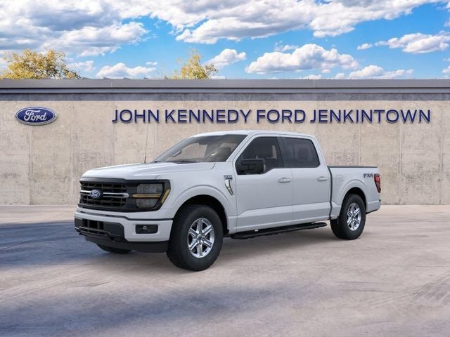 2026 Ford F-150 XLT in Oxford White — front three-quarter view