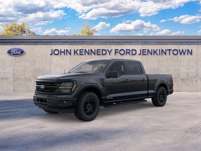 2026 Ford F-150 XLT in Agate Black Metallic — front three-quarter view