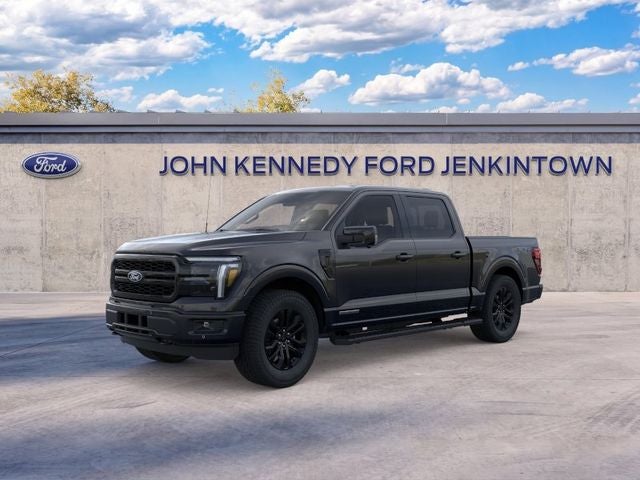 2026 Ford F-150 Lariat in Black Metallic — front three-quarter view