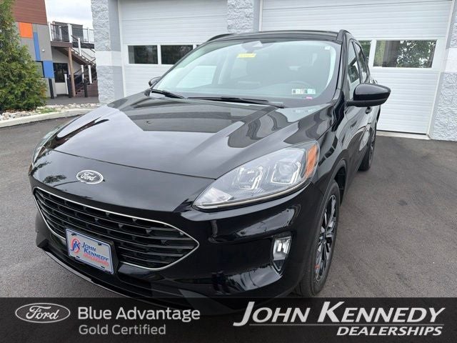2022 Ford Escape SEL in Black Metallic — front three-quarter view