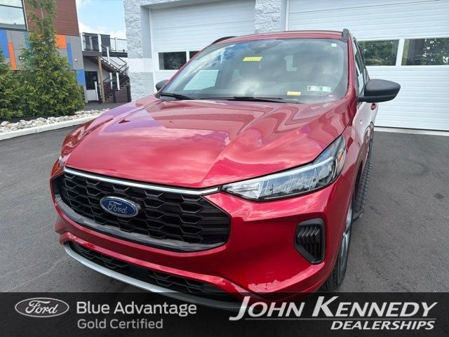 2024 Ford Escape ST-Line in Red Metallic — front three-quarter view