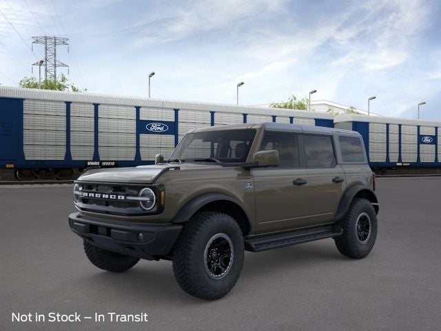 2026 Ford Bronco Outer Banks in Marsh Gray — front three-quarter view