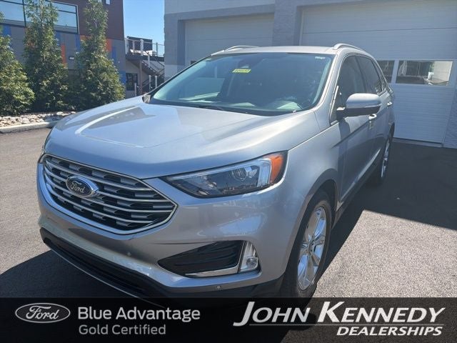 2022 Ford Edge Titanium in Silver Metallic — front three-quarter view