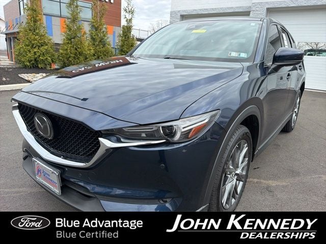 2020 Mazda Mazda CX-5 Signature in Deep Crystal Blue Mica — front three-quarter view