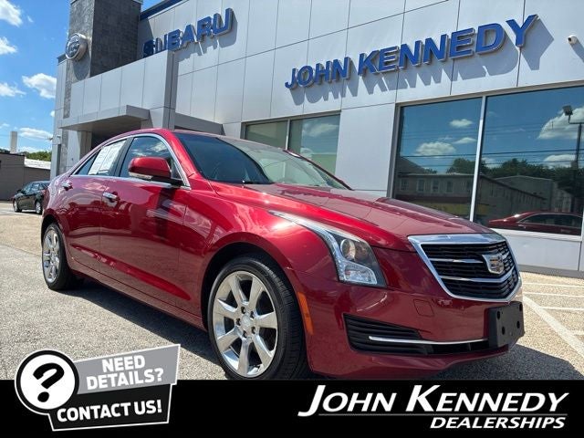 2015 Cadillac ATS 2.0L Turbo Luxury in Red Obsession Tintcoat — front three-quarter view