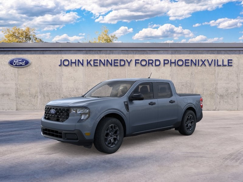 2026 Ford Maverick XLT in Azure Gray Metallic Tri-Coat — front three-quarter view