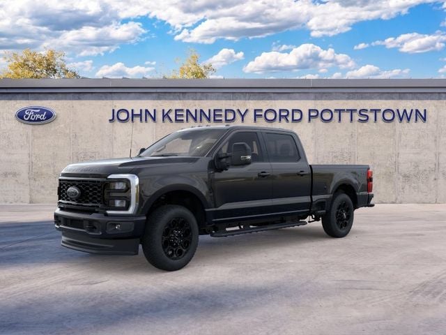 2026 Ford Super Duty F-250 XLT in Agate Black Metallic — front three-quarter view