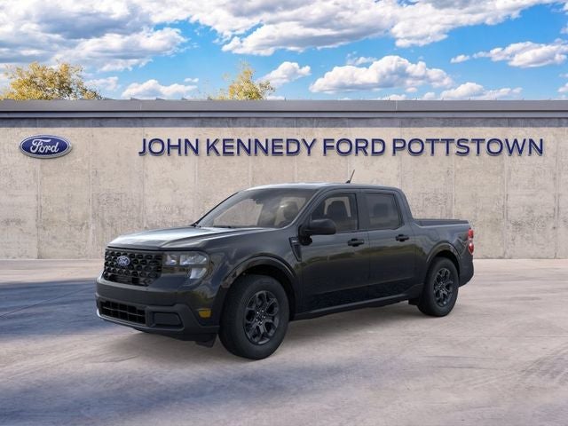 2026 Ford Maverick XLT in Shadow Black — front three-quarter view
