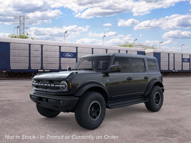 2026 Ford Bronco Outer Banks in Shadow Black — front three-quarter view