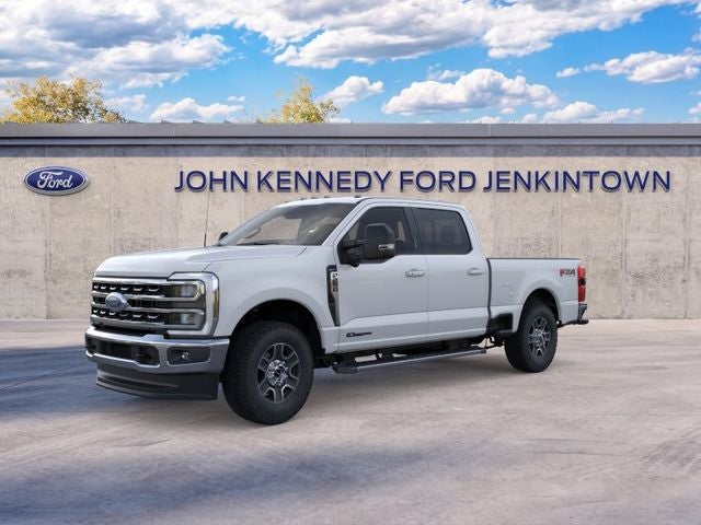 2026 Ford Super Duty F-250 Lariat in Oxford White — front three-quarter view