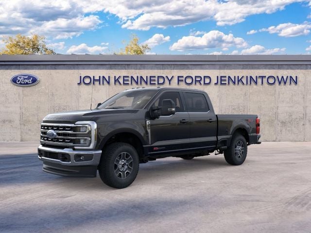 2026 Ford Super Duty F-350 Lariat in Agate Black Metallic — front three-quarter view