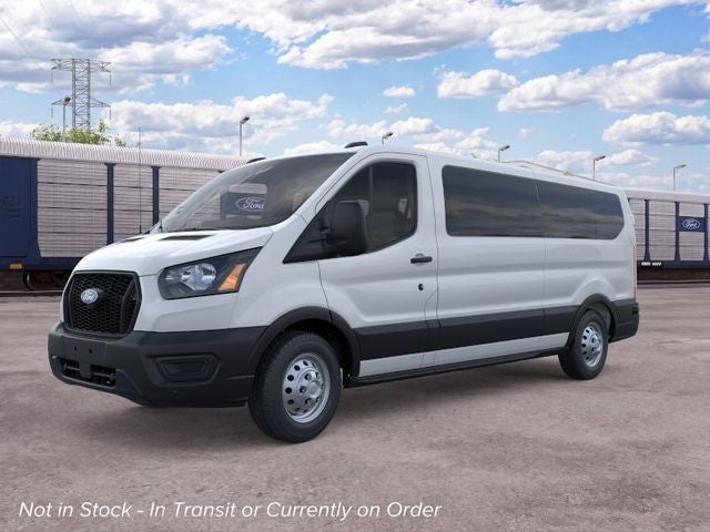 2026 Ford Transit Commercial Passenger Van XL in Oxford White — front three-quarter view