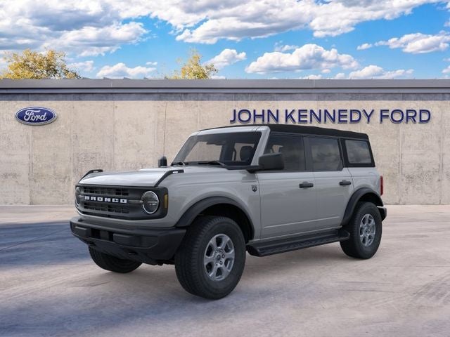 2026 Ford Bronco Big Bend in Avalanche Gray — front three-quarter view