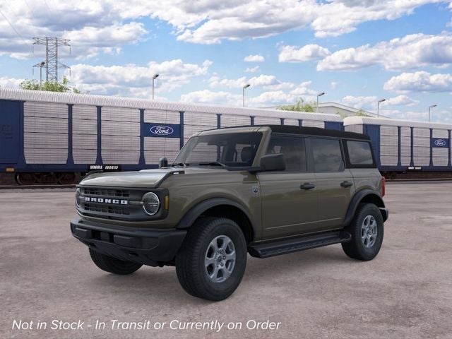 2026 Ford Bronco Big Bend in Marsh Gray — front three-quarter view