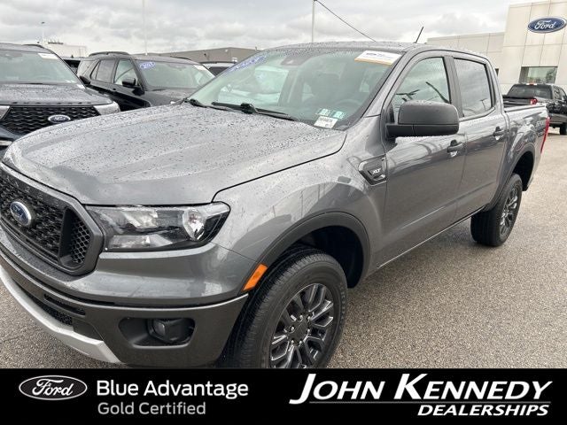 2023 Ford Ranger XLT in Gray Metallic — front three-quarter view