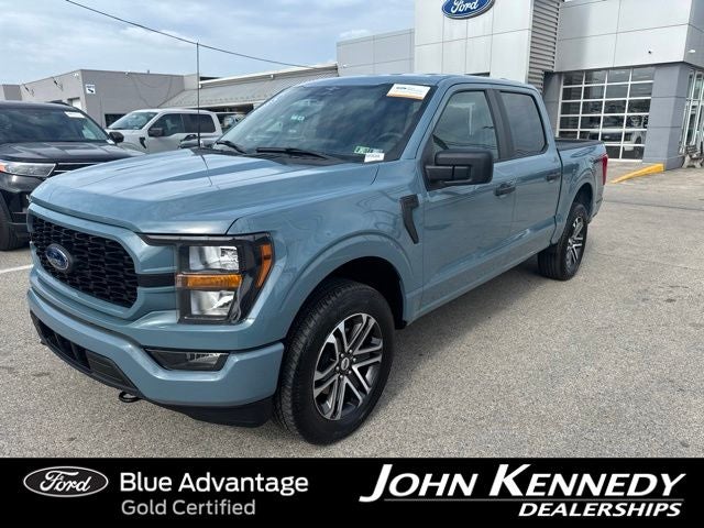 2023 Ford F-150 XL in Blue — front three-quarter view