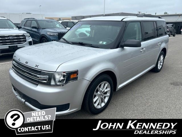 2013 Ford Flex SE in Ingot Silver — front three-quarter view