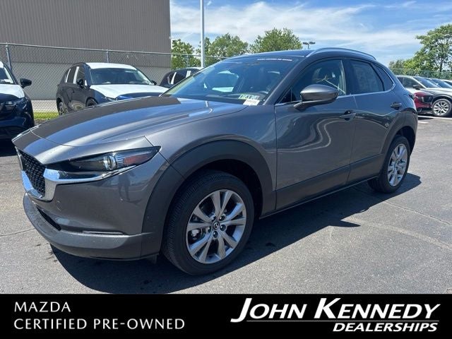 2024 Mazda Mazda CX-30 2.5 S Premium Package in Machine Gray — front three-quarter view