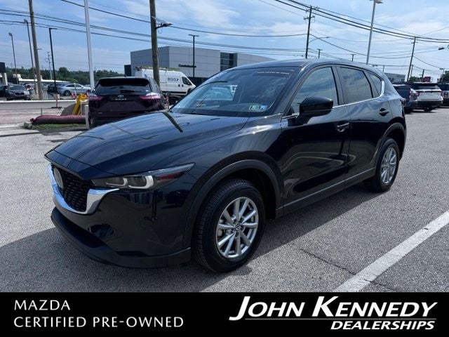 2023 Mazda Mazda CX-5 2.5 S Select Package in Jet Black Mica — front three-quarter view