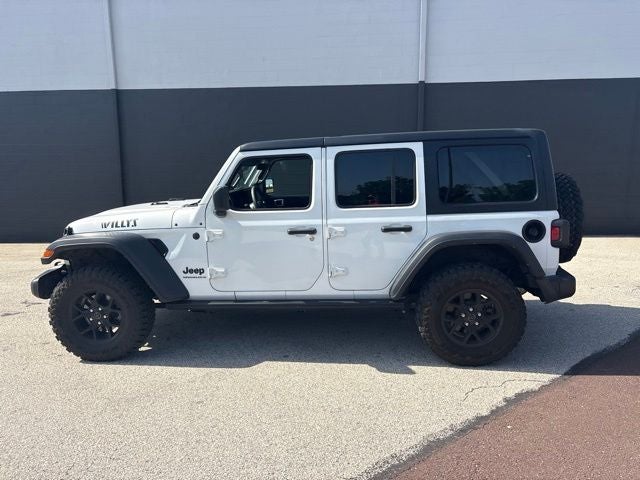 2024 Jeep Wrangler Sport in Bright White Clearcoat — front three-quarter view