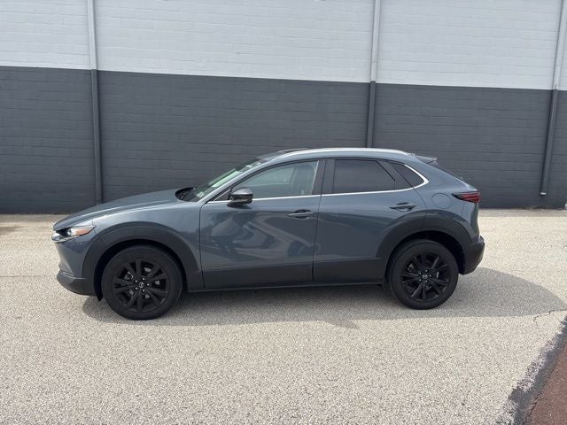 2023 Mazda Mazda CX-30 2.5 S Carbon Edition in Polymetal Gray Metallic — front three-quarter view