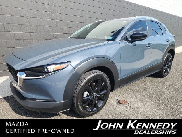 2023 Mazda Mazda CX-30 2.5 S Carbon Edition in Polymetal Gray Metallic — front three-quarter view