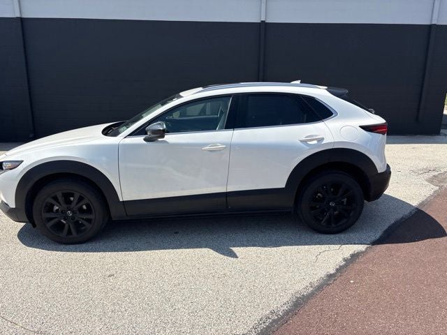 2023 Mazda Mazda CX-30 2.5 Turbo Premium Package in Snowflake White Pearl Mica — front three-quarter view