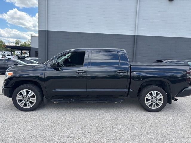 2014 Toyota Tundra Platinum 5.7L V8 in Attitude Black Metallic — front three-quarter view